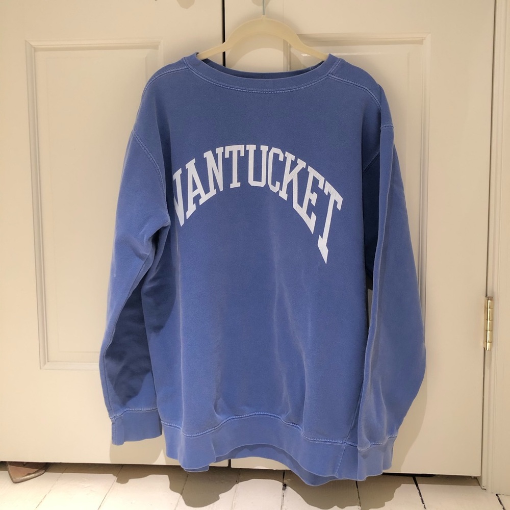 Super Cute Light Blue Nantucket Crew Neck
